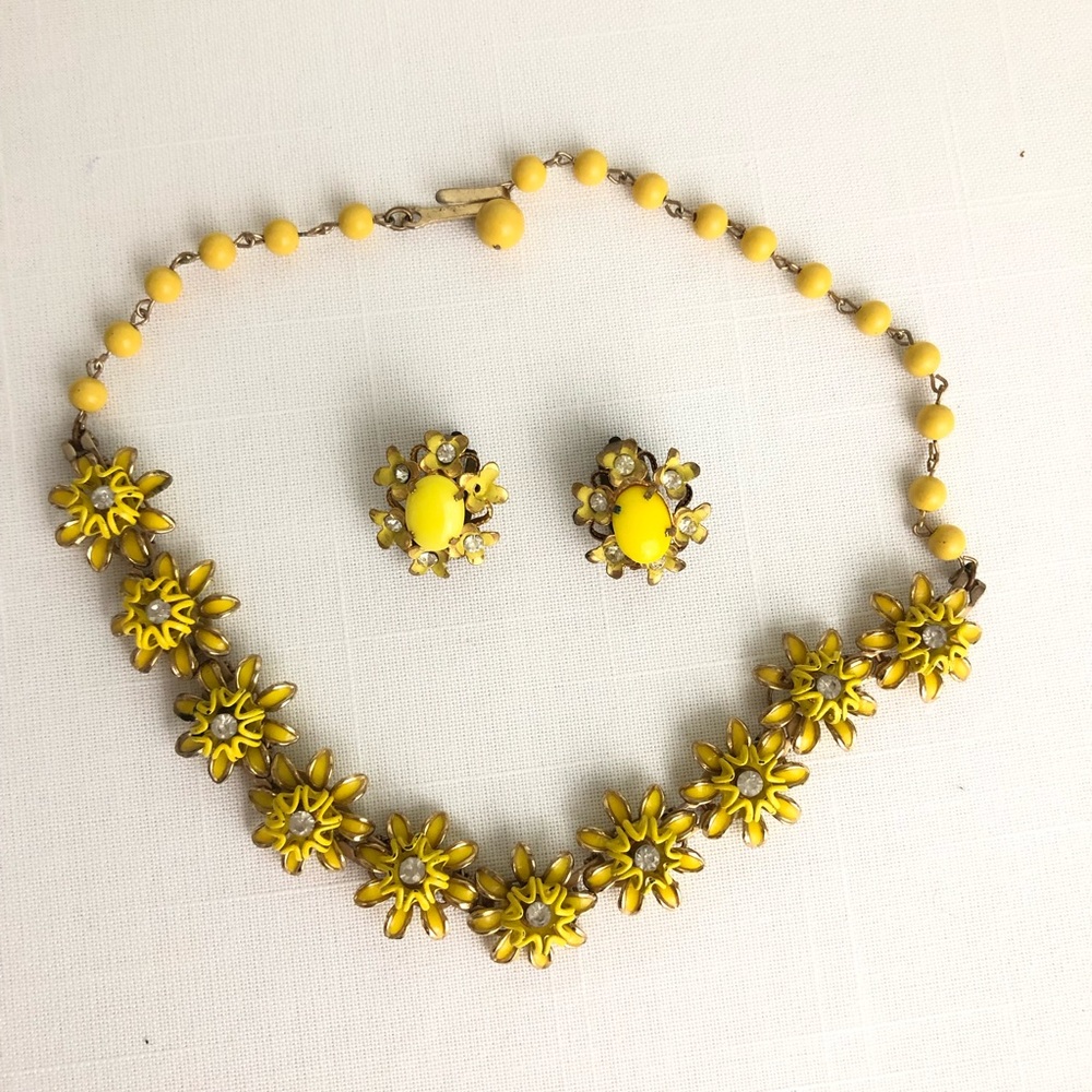 Vintage Austrian Made Necklace and Earrings